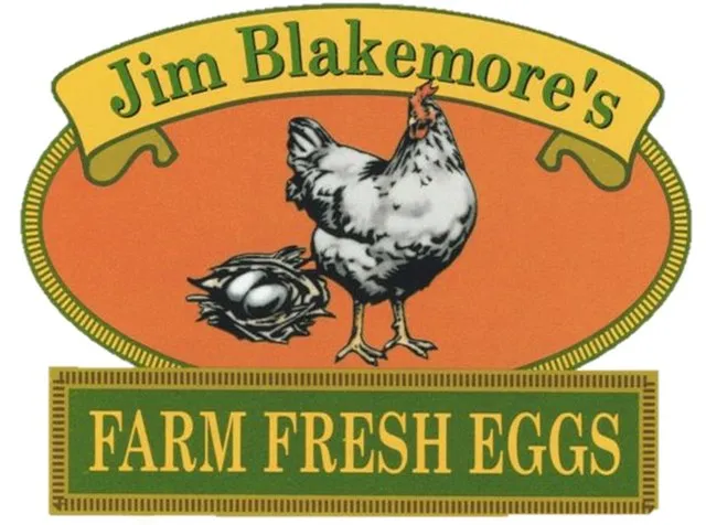 Jim Blakemore's Farm Eggs logo