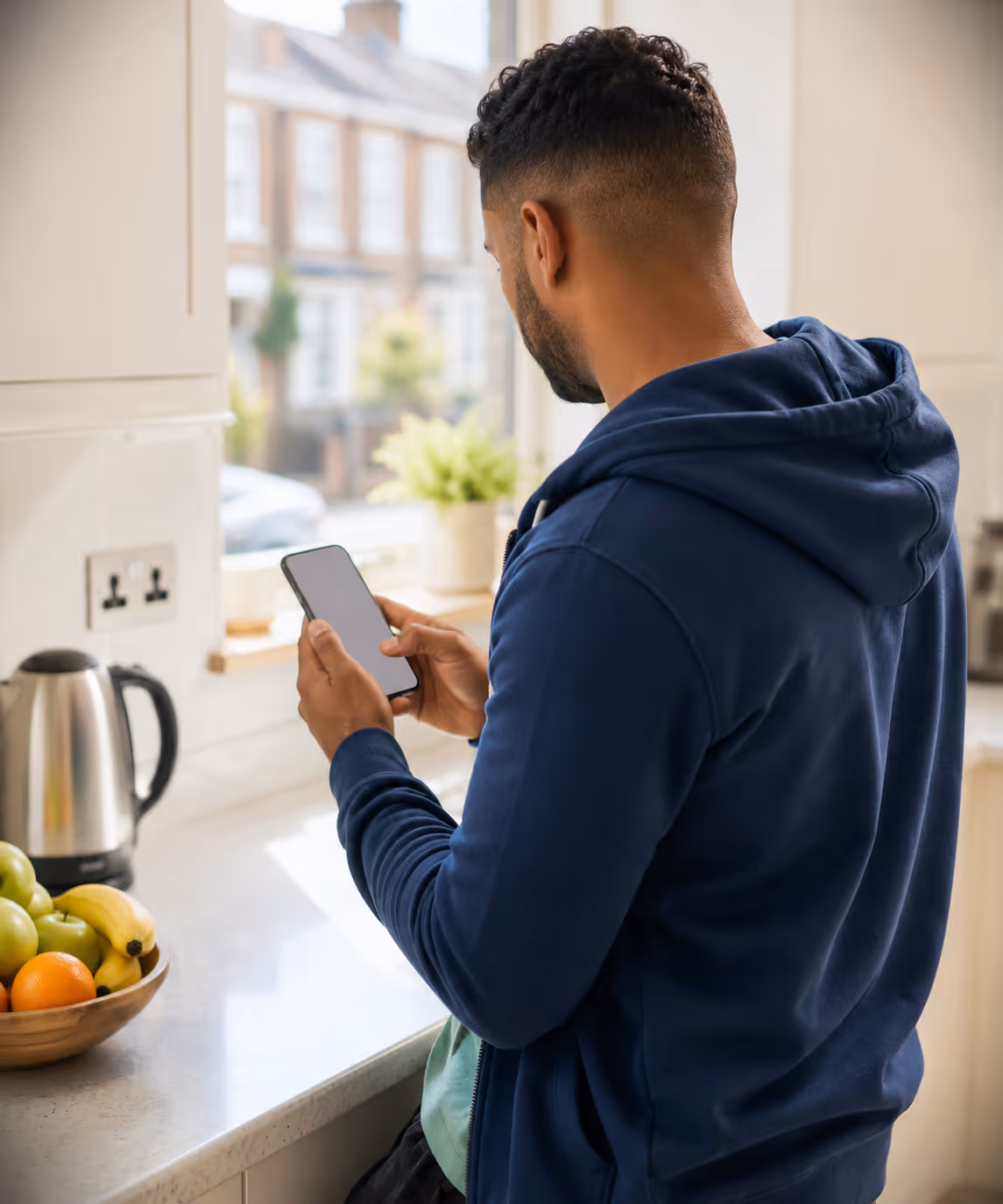 Consumer browsing a branded RouteMagic D2C app catalogue and placing an order for home delivery.