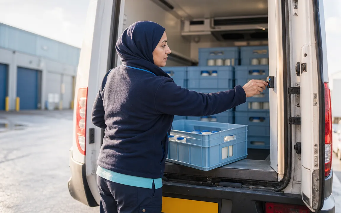 Cold-chain round scene