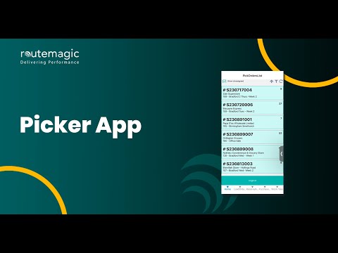 Picker App: Picker app tutorial thumbnail displaying warehouse picking interface and inventory management system