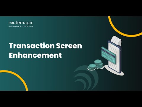 Transaction Screen Enhancement: Transaction screen enhancement tutorial thumbnail featuring improved payment processing interface