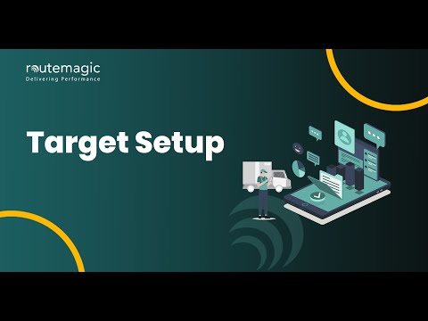 Target Setup: Target setup tutorial thumbnail displaying sales target configuration and performance tracking tools