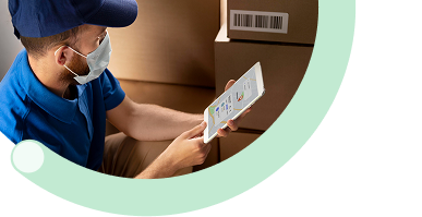 Delivery Records That Build Trust: Male delivery professional using tablet for digital delivery documentation and customer signature capture to build trust